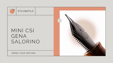 Mini CSI | Custom Nib Studio (Gena Salorino) x Stilo&Stile