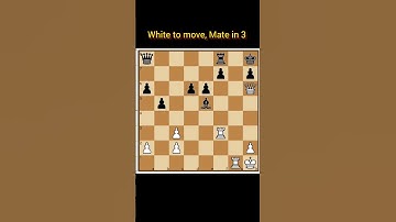 ||Mate in 3|| #shorts #cheses  #checkmate #learnchess  #tactics #chessforbeginners #chessmatetricks