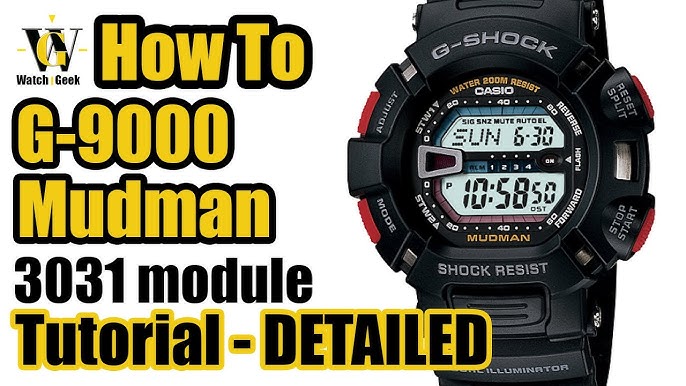 G-Shock Mudman G-9000 Battery replacement - YouTube