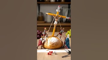 The Soldiers Raise the Cross of Jesus – A Symbolic Diorama