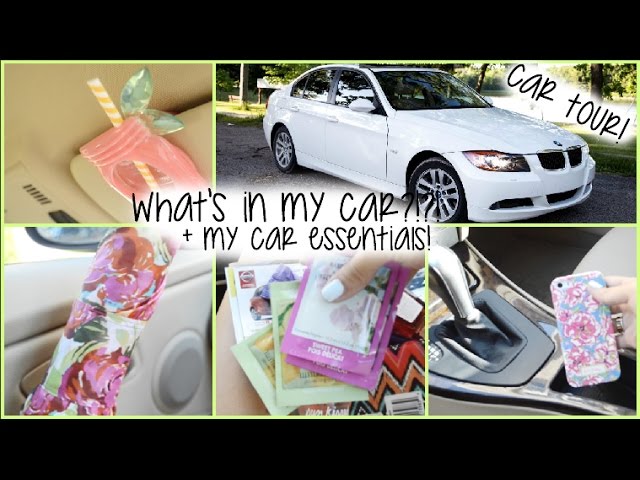 WHAT'S IN MY CAR?! + CAR ESSENTIALS! 
