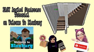 Bloxburg || EASY Angled Staircase Tutorial || ROBLOX