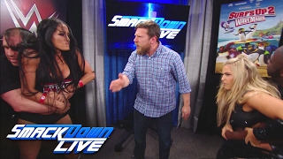 Nikki Bella And Natalya Engage In A Backstage Altercation Smackdown Live, Feb. 14, 2017