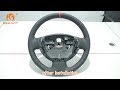 MEWANT--for Renault Clio 2 2001-2005 Hand Stitch Car Steering Wheel Cover Installation