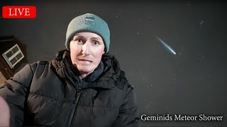🌟 GEMINIDS METEOR SHOWER LIVE!! (  STARGAZING)  ✨🚀👩‍🚀🔭