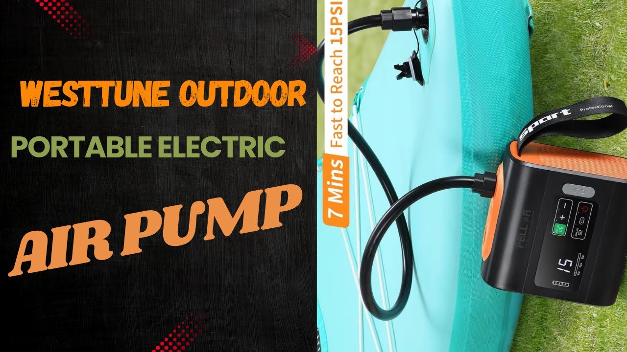 WESTTUNE Wireless Air Pump Review 🔥 | Best Portable Inflator for Beds, Swim Rings & Camping Gear!
