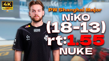 NiKo (18-13) rt:1.55 vs NIP l PW Shanghai Major 2024 Europe RMR B l (nuke) | #cs2 #pov