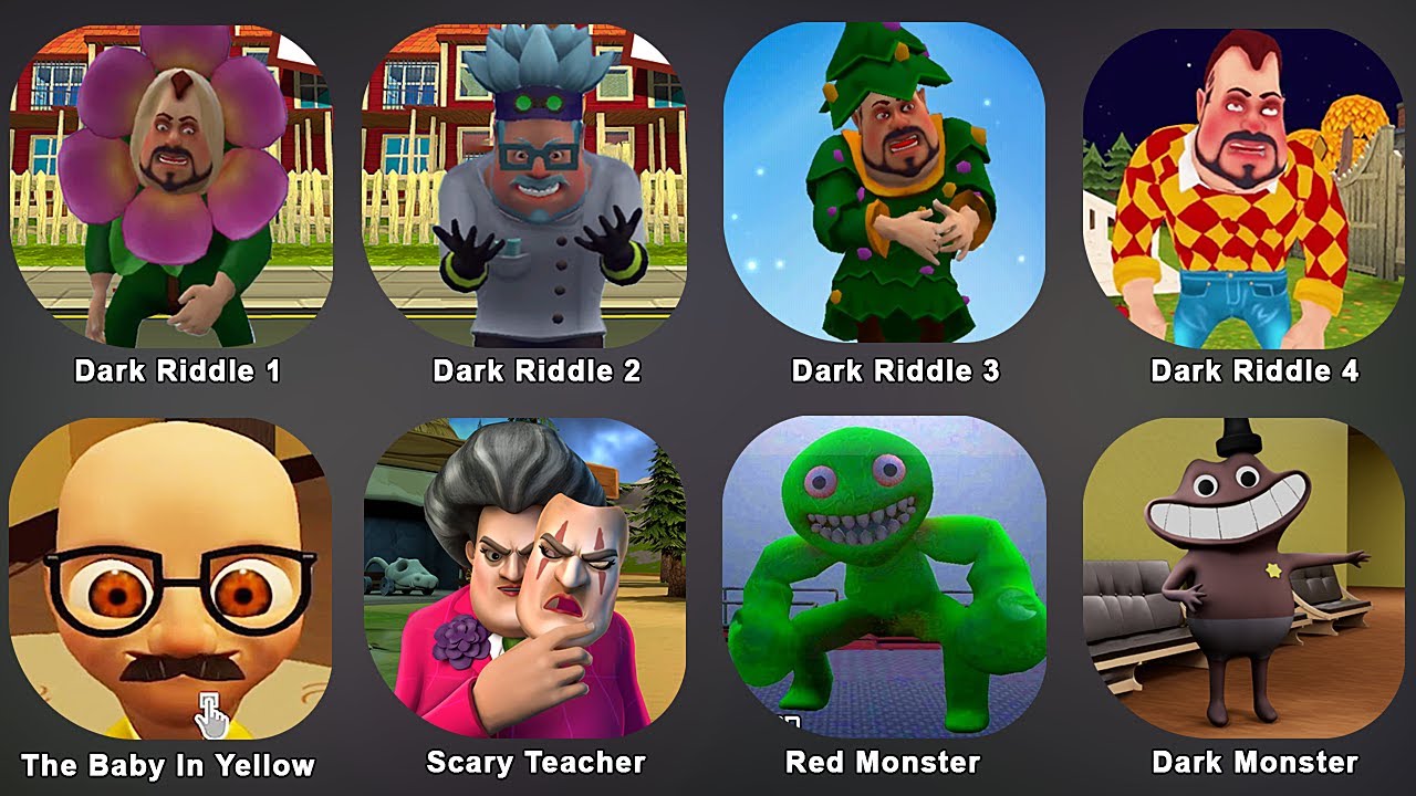 Dark Riddle 2+3+4+5,Baby in Yellow 3, Garten of Banban Life, Green ...