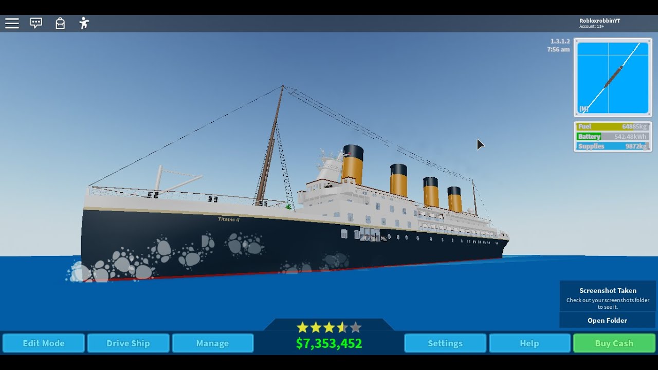 Roblox Cruise Ship Tycoon Titanic 2 Youtube