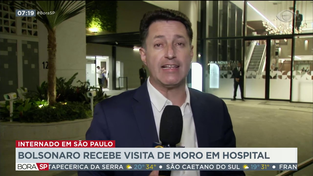 Bolsonaro recebe visita de Moro em Hospital cafe com jornal acabou