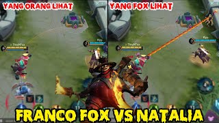 FRANCO FOX VS NATALIA DALAM SATU GAME, NATA AUTO GA DIKASIH MAIN POKONYA WKWK