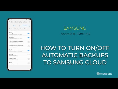 How to Turn On/Off Automatic Data backups to Samsung Cloud - Samsung [Android 11 - One UI 3]