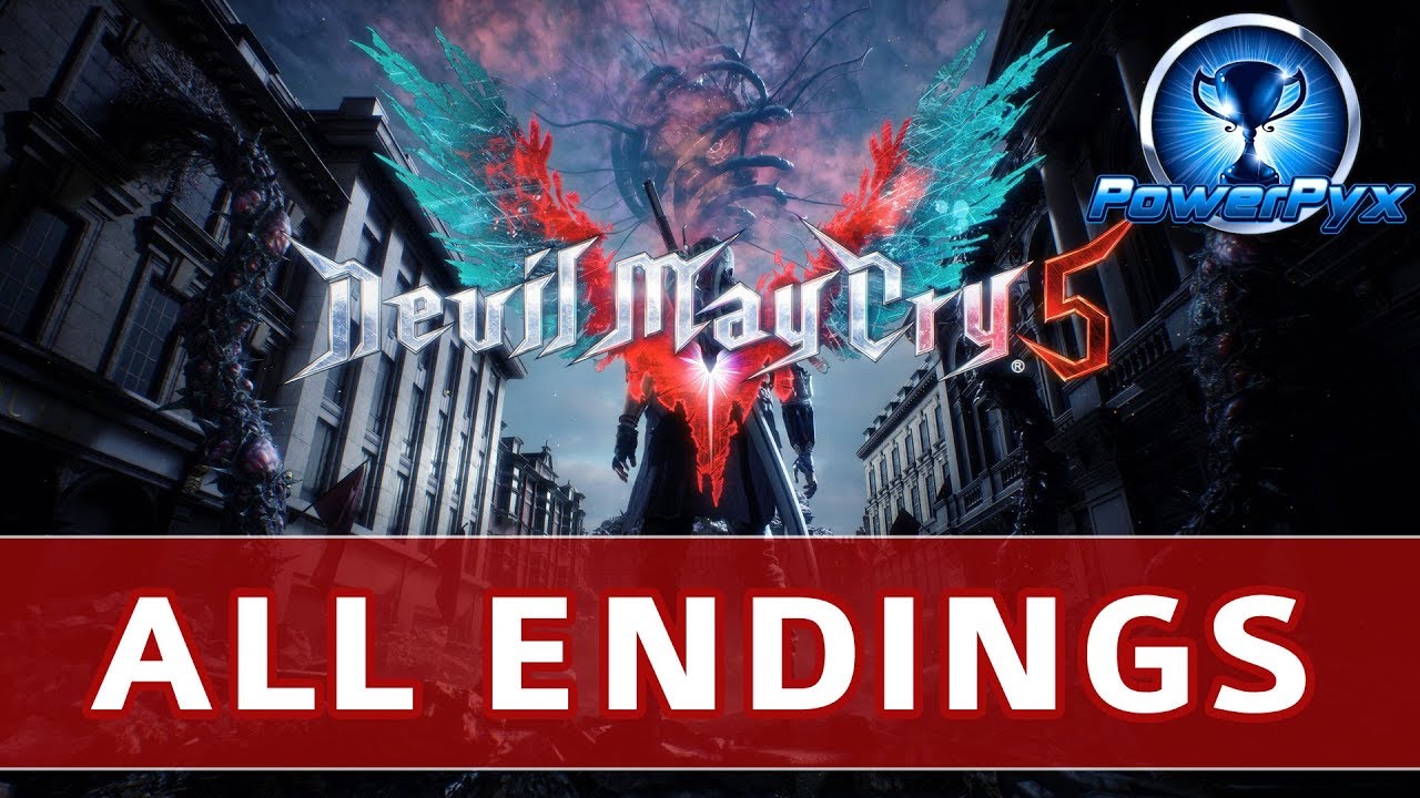 Devil May Cry 5 - Final Boss & Ending + Secret Ending (DMC5 2019) All  Endings 