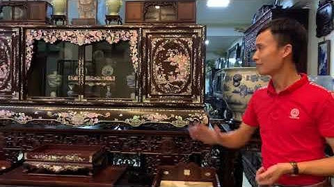 SẬP GỤ TỦ CHÈ CẨN ỐC ĐỎ - ĐỒ GỖ - ĐỒ CỔ - Đôn Gỗ , Kệ Ti Vi | Tủ Rượu | TRƯỜNG KỶ ĐẸP | BÀN GHẾ CỔ