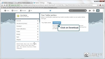 How to download your Twitter archive ?