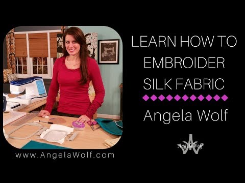 Video: How To Embroider With Silk