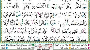 سورة النور مكتوبة ايمن سويد