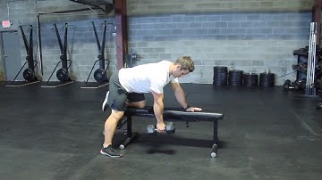 Single Arm Supported Pause Dumbbell Row