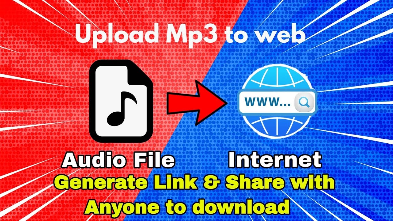 How To Upload Audio Files Online Share Download Link | Upload MP3 | -  YouTube