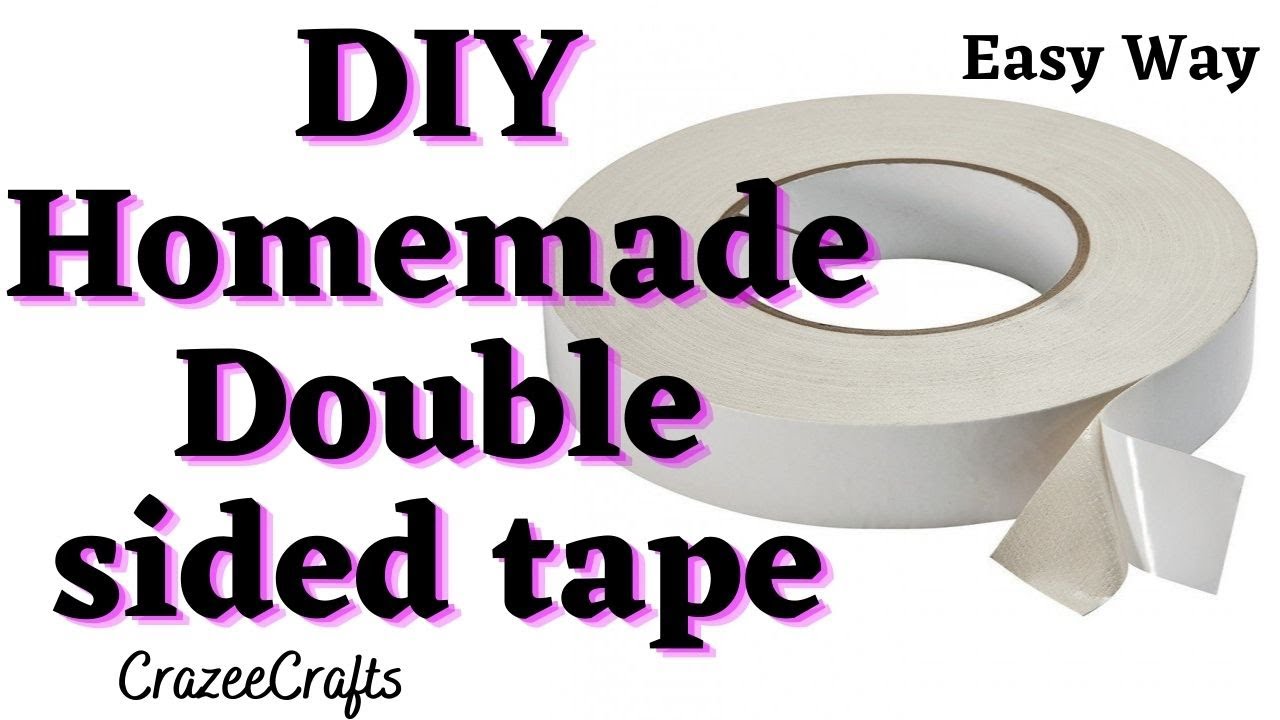 Homemade Double sided tape - how to make double sided tape at home  easy/Make diy tape at home 