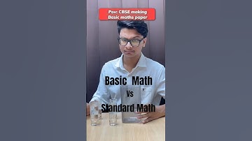 Basic Vs Standard Math 💀 #cbse #Math #class9 #class12 #class12