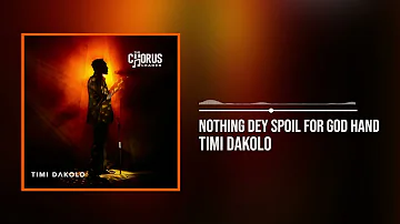 Timi Dakolo - Nothing Dey Spoil For God Hand (Official Audio)