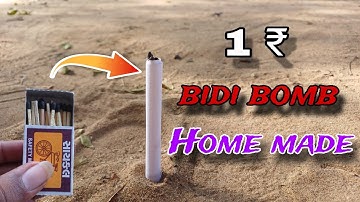 How to make Diwali cracker with matchstick   - bidi bomb .. D.P_CRAZY 