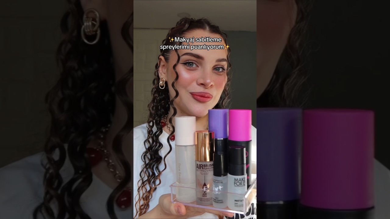 Makyaj sabitleme spreylerimi puanlıyorum✨ Hangi marka en iyi sence? #shorts
