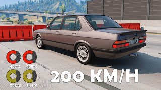 Brake Test 200 KM/H - BeamNG Drive