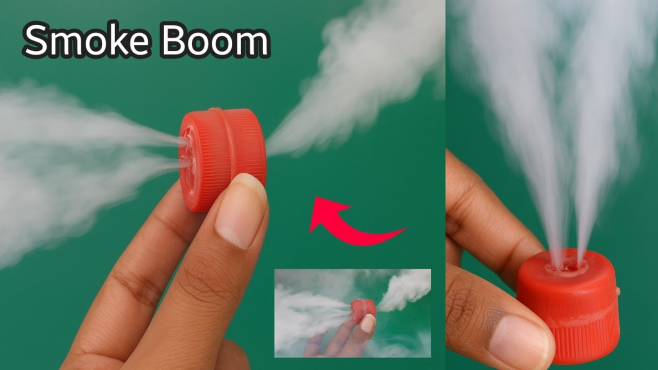 Mini Smoke Jet Experiment | DIY Smoke Effect with Bottle Cap | Shahzad Skills