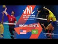 🇺🇸 USA vs. 🇧🇷 BRA - Highlights Week 1 | Men's VNL 2022