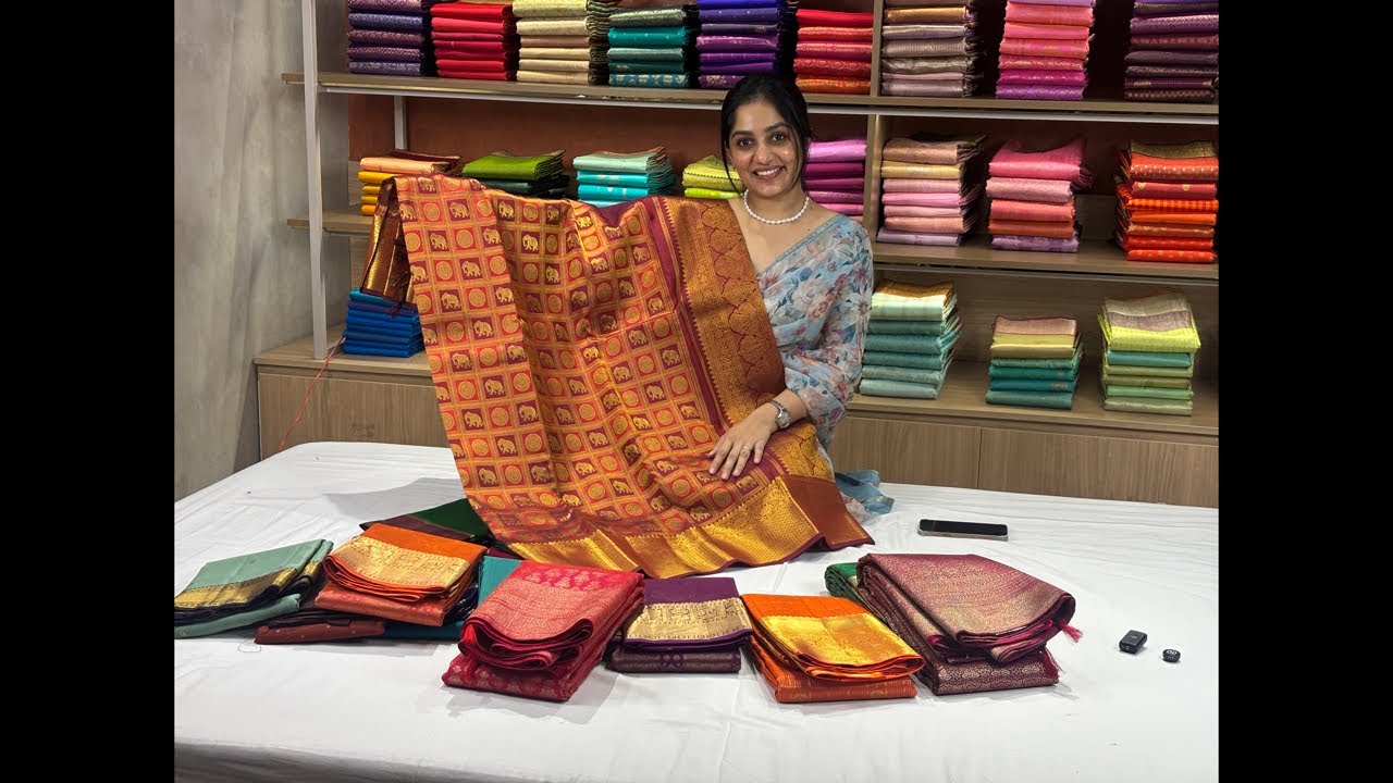 LIVE SESSION | Budget Range Pure Kanchipurams #sareelove #kanchipattu
