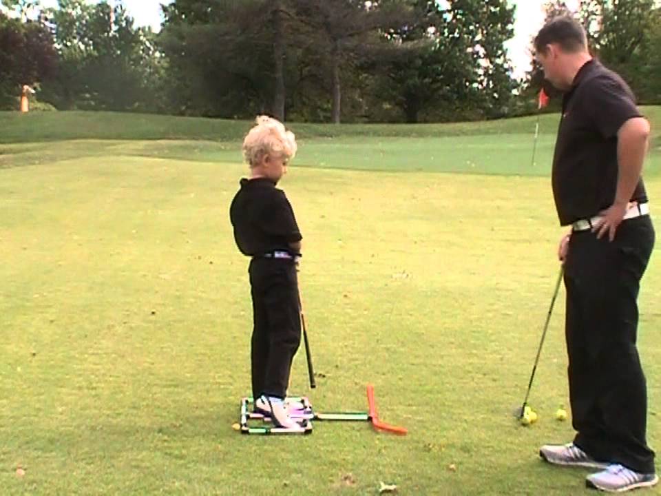 Golf swing training ball first impact YouTube