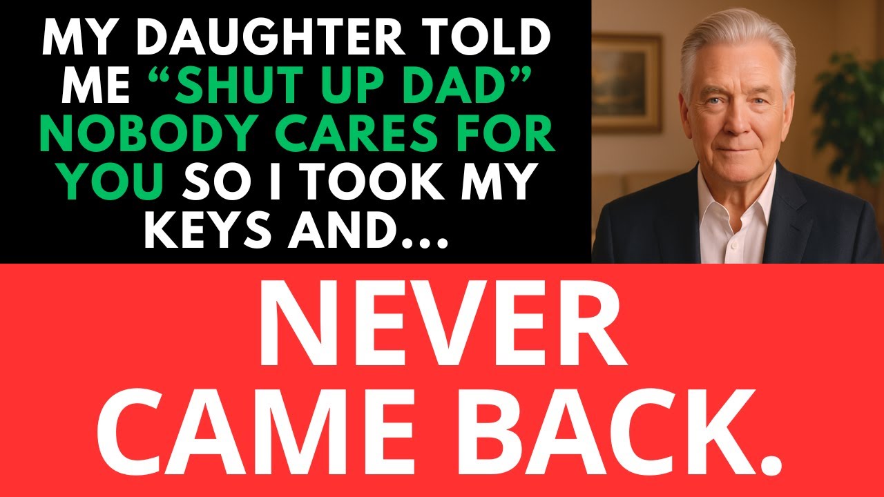 My Daughter Said “Shut Up Dad ” At The Dinner Table. So I Stood Up, Took Keys — And Never Came Back.