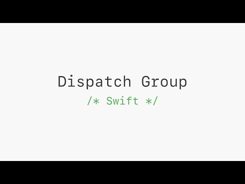Video: Wat is DispatchGroup?