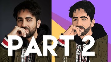 PART 2 DIGITAL DRAWING OF AYUSHMAN KHURANA