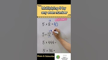 Multiplying 5 by any even number 🤯 #shorts #maths #fyp