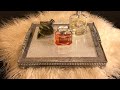 Glam Vanity Tray DIY #diys #dollartree #glam #vanity #budgetfriendly #homedecor