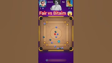 Fair vs Bitaim 😱 Carrom pool || auto play hack free me kaise kare #carrom #shorts #viral