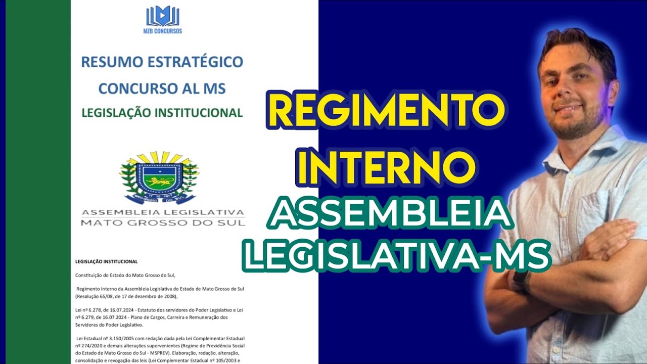 CONCURSO AL MS|LEGISLAÇÃO INSTITUCIONAL
