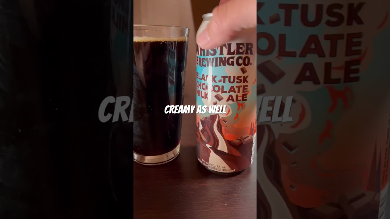 Trying BLACK TUSK CHOCOLATE MILK ALE!! 🍫🍺 