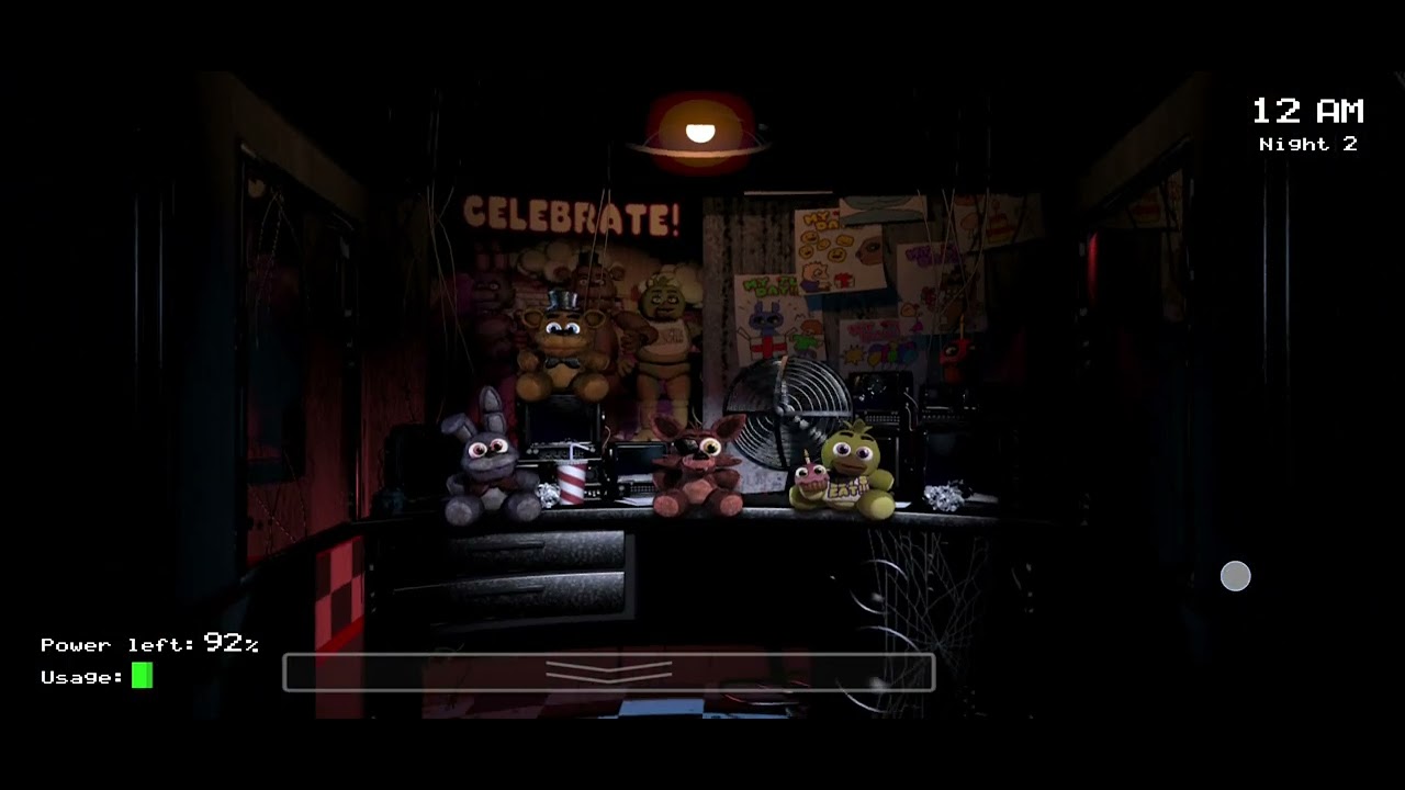 Bugün fnaf oynadık 1.bölüm.