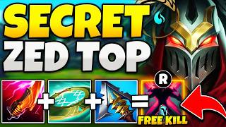 ZED TOP LANE IS SECRETLY BROKEN AND I SHOW YOU WHY!