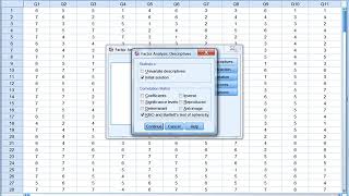 Factor analysis with SPSS