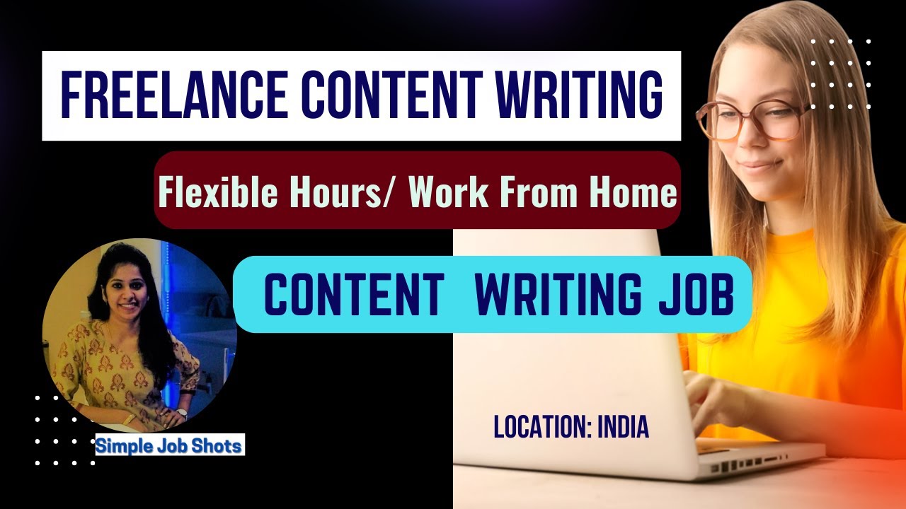 Work From Home Content Writing Job | Freelance/ Part-time Job as Content Writer | Online Writing Job