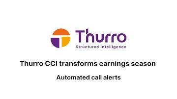 Thurro CCI transforms earnings season | #5 Automated call alerts