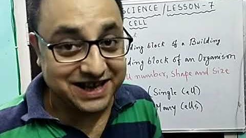 CLASS - 8, THE CELL - VARIETY OF CELLS ( NUMBERS, SHAPES AND SIZES)