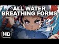 Kimetsu No Yaiba (Demon Slayer) All Water Breathing Forms