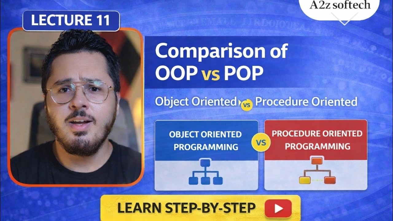 OOP vs POP in Java | Object Oriented vs Procedure Oriented | Core Java | Lecture 11 | Hindi