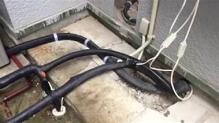 エコキュート設置後　配管